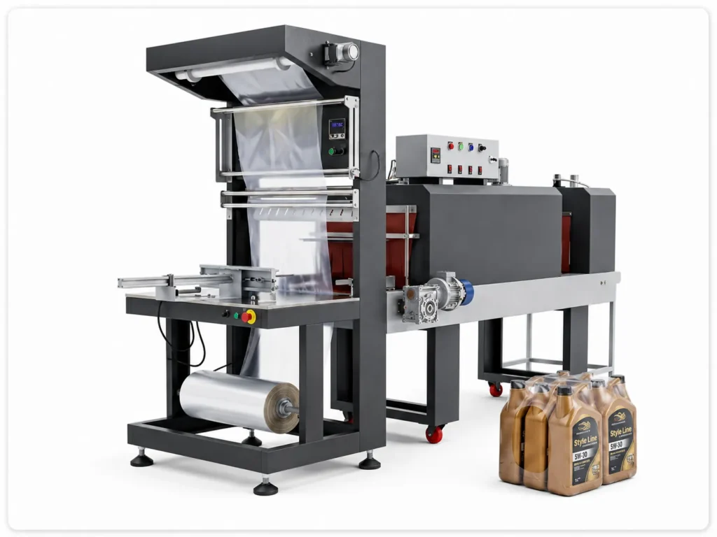 Shrink Wrapping Machine For Lubricant